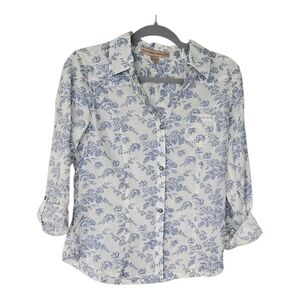 Nine West- Vintage America Floral Button Down Shirt